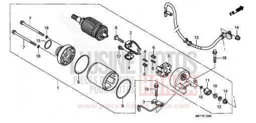 MOTEUR DE DEMARRAGE XL700V9 de 2009